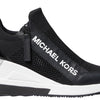 Michael Kors Women's Willis Wedge Trainer, Black, 10