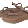 Teva Women's Flatform Sandal Slim, Caribou, 6
