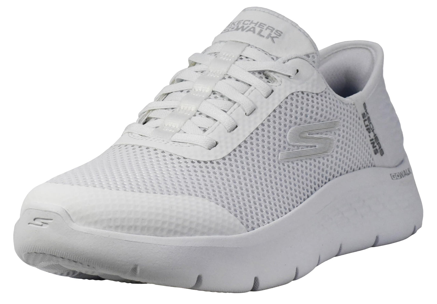Skechers Women's Slip-Ins: Go Walk Flex - Grand Entry Shoes, White 6 W