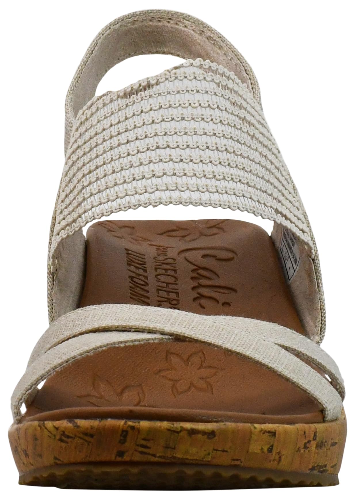 Skechers womens Beverlee - High Tea Wedge Sandal , natural , 12 M US