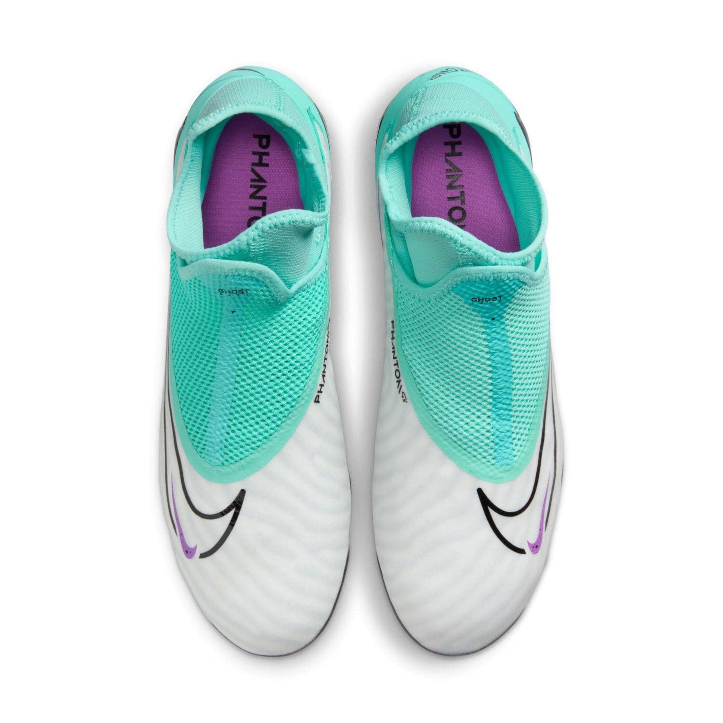 Nike Phantom GX Pro Firm-Ground High-Top Soccer Cleats (DD9465-300, Hyper Turquoise/Fuchsia Dream/White/Black) Size 6