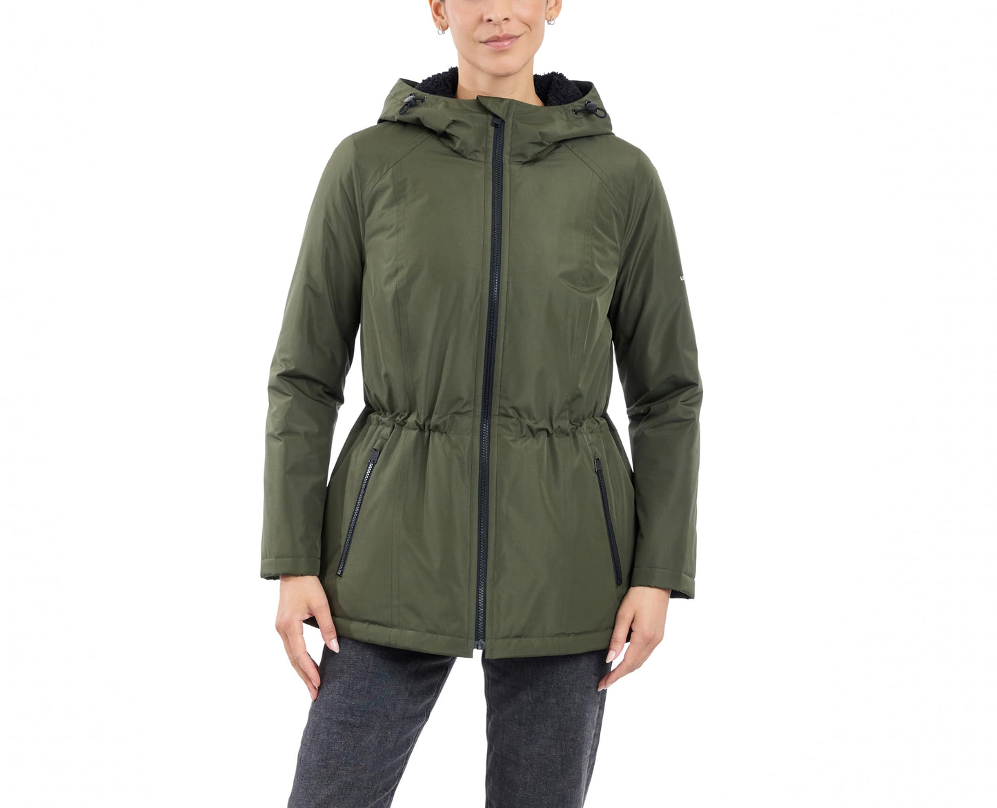 London Fog Women's Anorak, Army