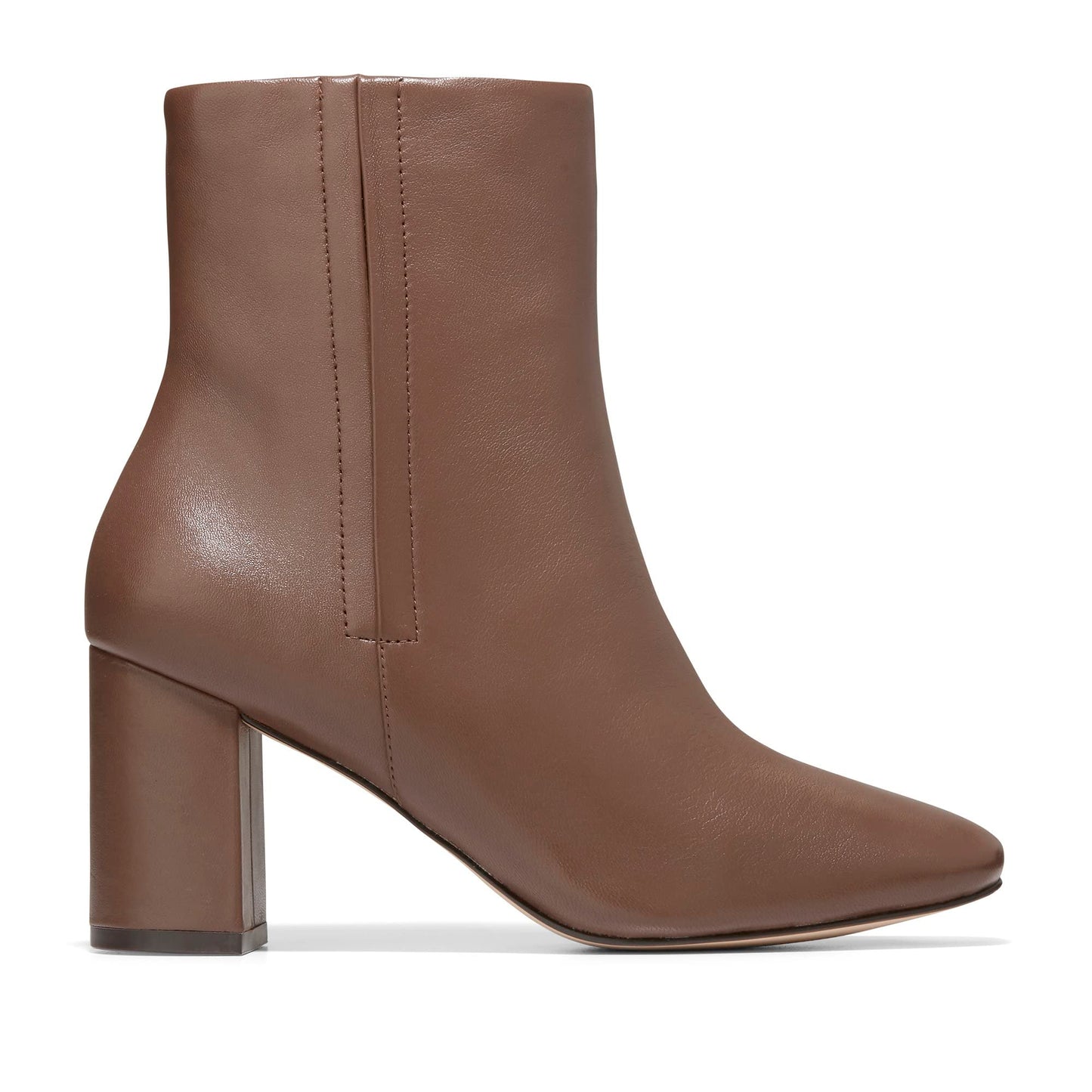 COLE HAAN WOMENS VALLEY BOOTIE 75MM, CHESTNUT LEATHER, 10-B US