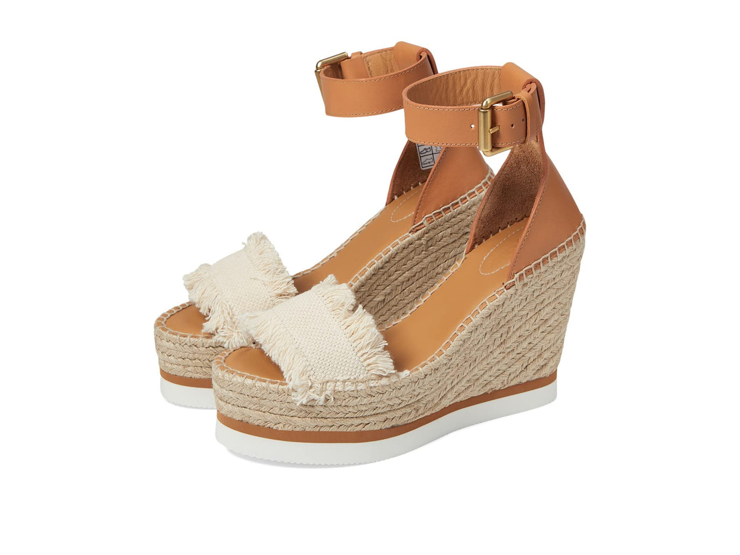 See by Chloe Glyn Espadrille Wedge Natural EU 36 (US Women's 6) M