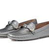 Cole Haan Evelyn Bow Driver Pewter Metallic 6.5 B (M)