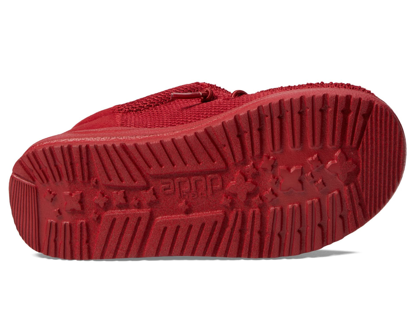 Hey Dude® Kids Wally Funk Mono Toddler Shoes – Textile Construction – Foam Insole – Round Toe Red 5 Toddler Medium