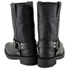 Xelement 2442 Women's Black Classic Full Grain Leather Harness Motorcycle Rider Boots - 6