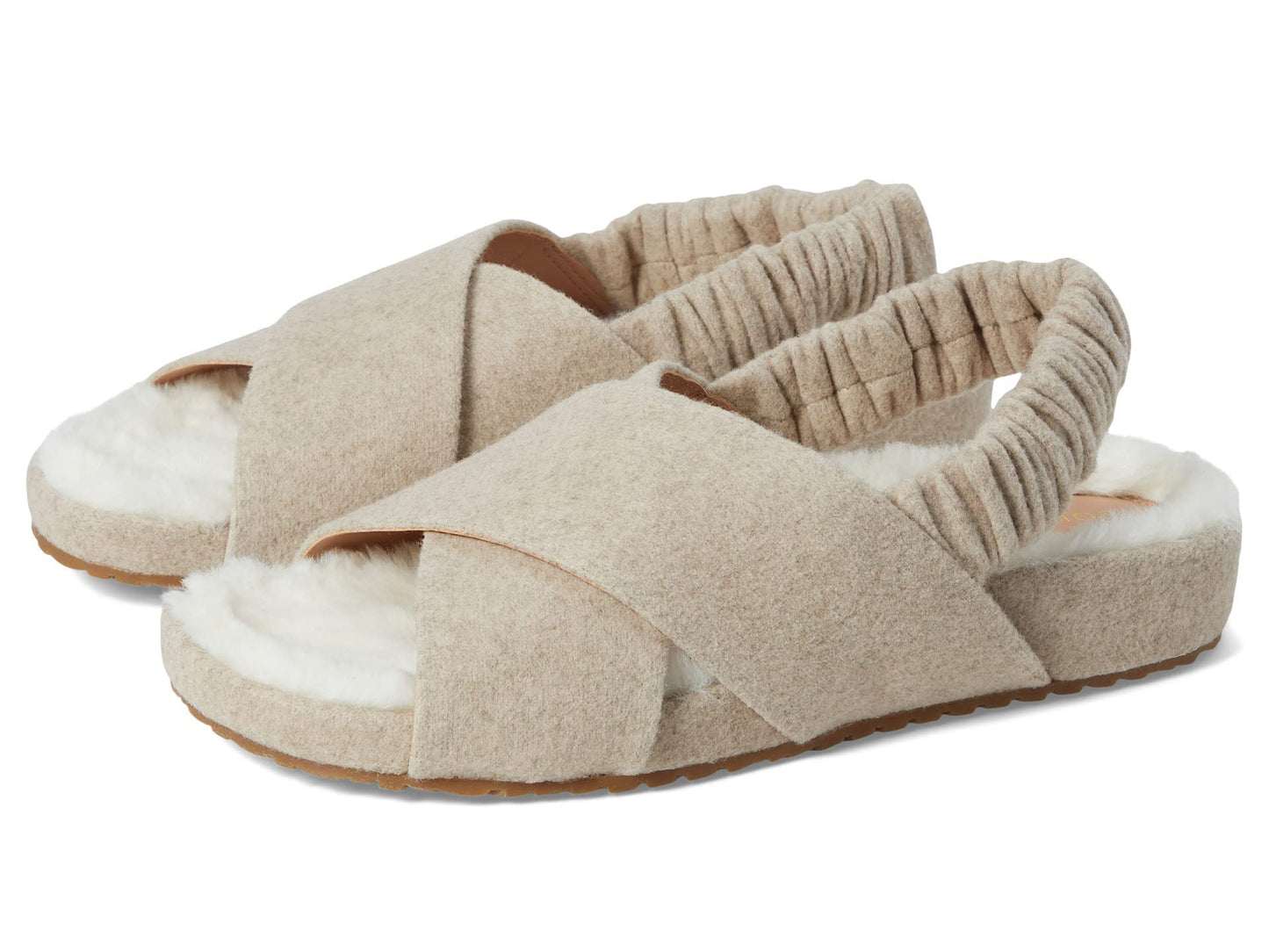 Cole Haan Mojave Crisscross Sandal Oatmeal Wool 9.5 B (M)