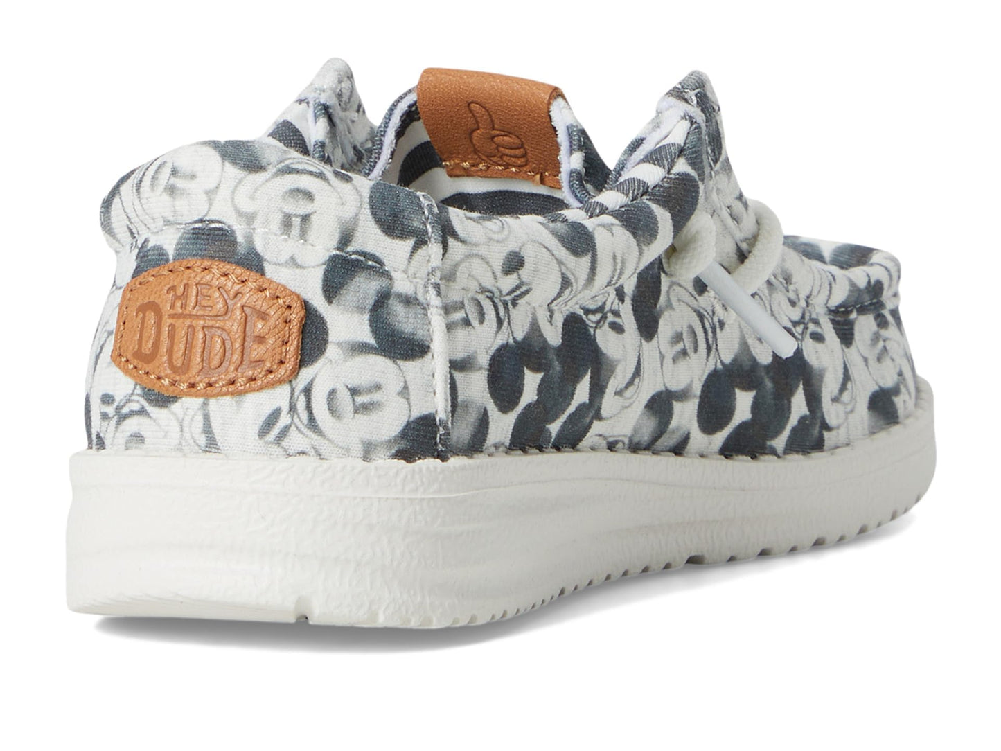 HEYDUDE Kids Men's Wally Mickey Mouse Print (Toddler) Grey Multi 8 Toddler Medium