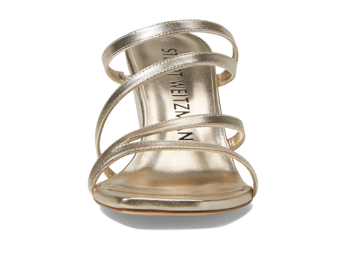 Stuart Weitzman Strapeze 85 Wedge Light Gold 9 B