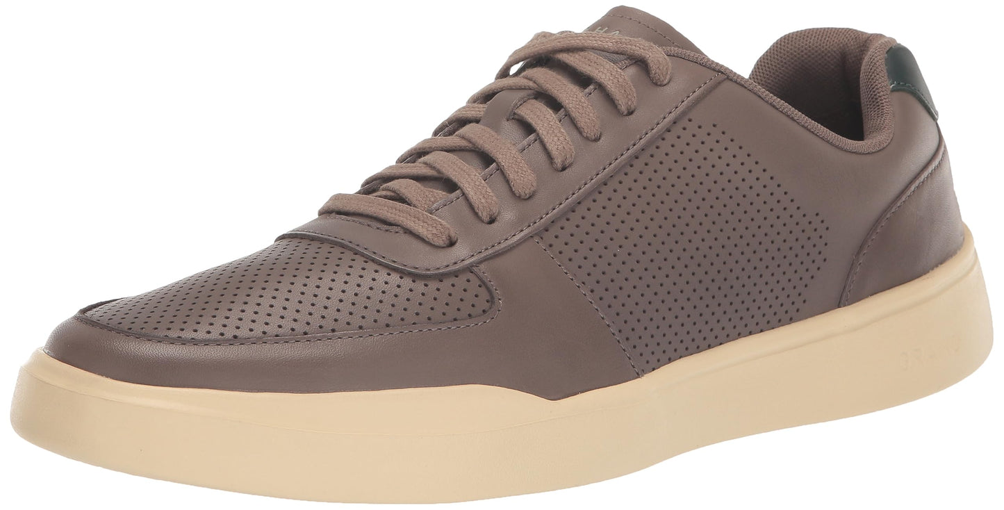 Cole HAAN Mens Grand Crosscourt Modern PERF Sneaker, Morel Oat/Scarab, 10.5 W US