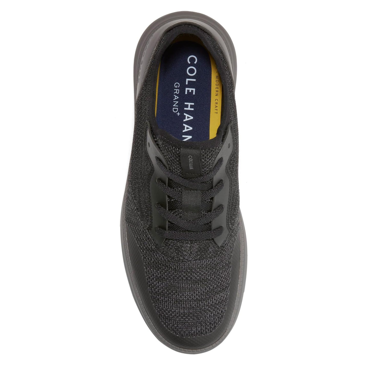 Cole Haan Men's Grand+ Journey Sneaker, Black/Black/Pavement, 11 Wide