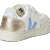 VEJA Kids Kids Small V-12 Chromefree (Toddler) Sneaker, Extra White/Multico Olympe, 6 US Unisex