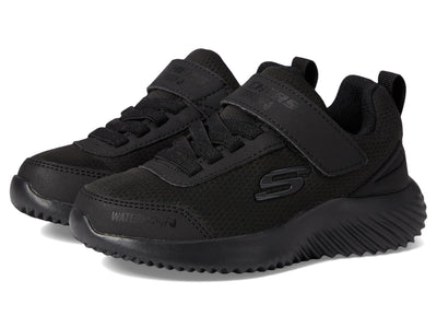 Skechers Boys' Bounder Dripper Drop Waterproof Sneaker, Black/Black, 11 Little Kid