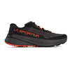 La Sportiva Men's Prodigio Lightweight Performance Trail Running Shoes, Carbon/Cherry Tomato, 10.5 US | 43.5 EU