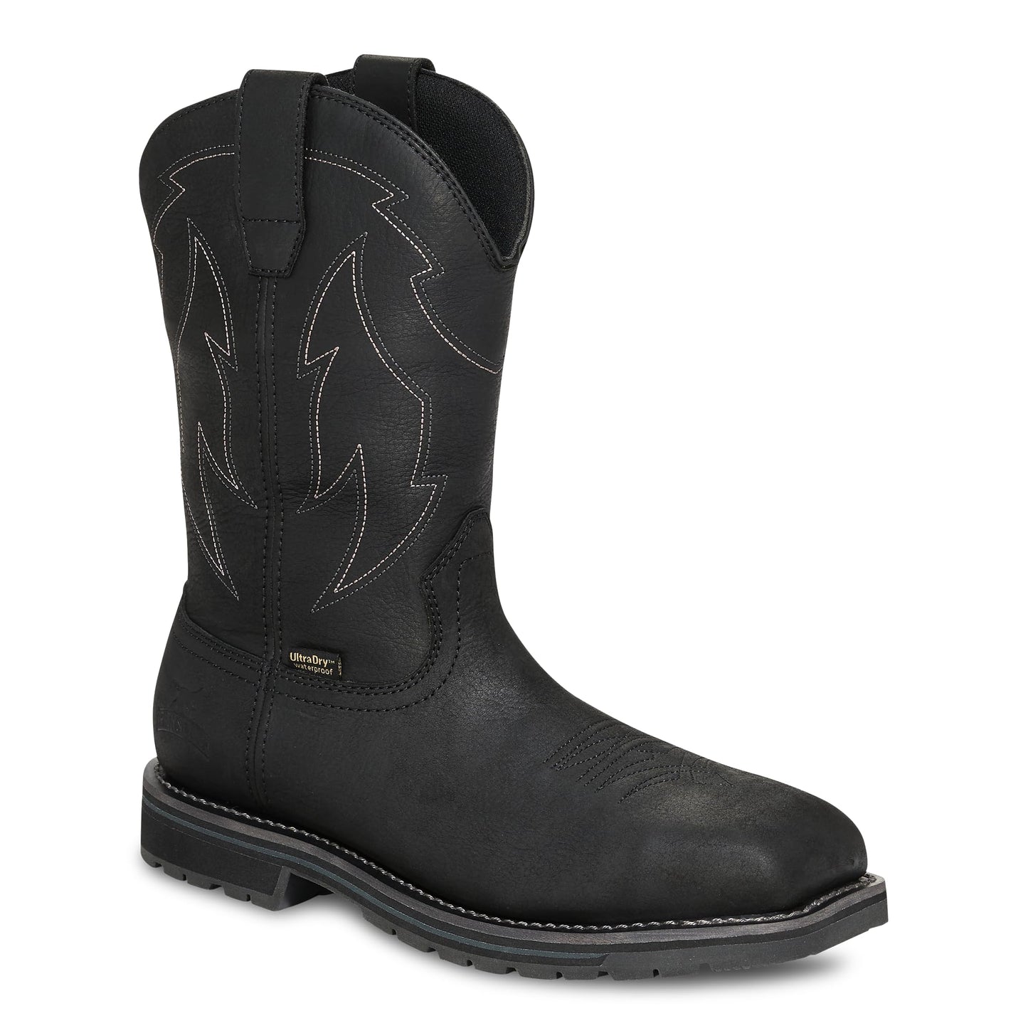 Irish Setter, Kittson, Men's, 11", Waterproof, Steel Safety Toe, Work Boot, Black, 8.5 EE (Wide)
