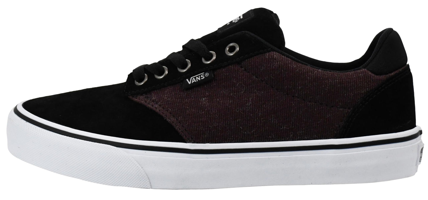 Vans Mens Atwood Deluxe Shoe, Cozy Knit Black, 10