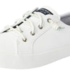 Sperry Womens Crest Vibe AP Leather Low Top Lace Up Fashion, White, Size 11.0