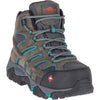 Merrell Women's Moab Vertex Mid Waterproof Composite Toe Construction Boot, Pewter, 9.5