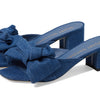 Stuart Weitzman Loveknot 50 Block Slide Indigo 8 B
