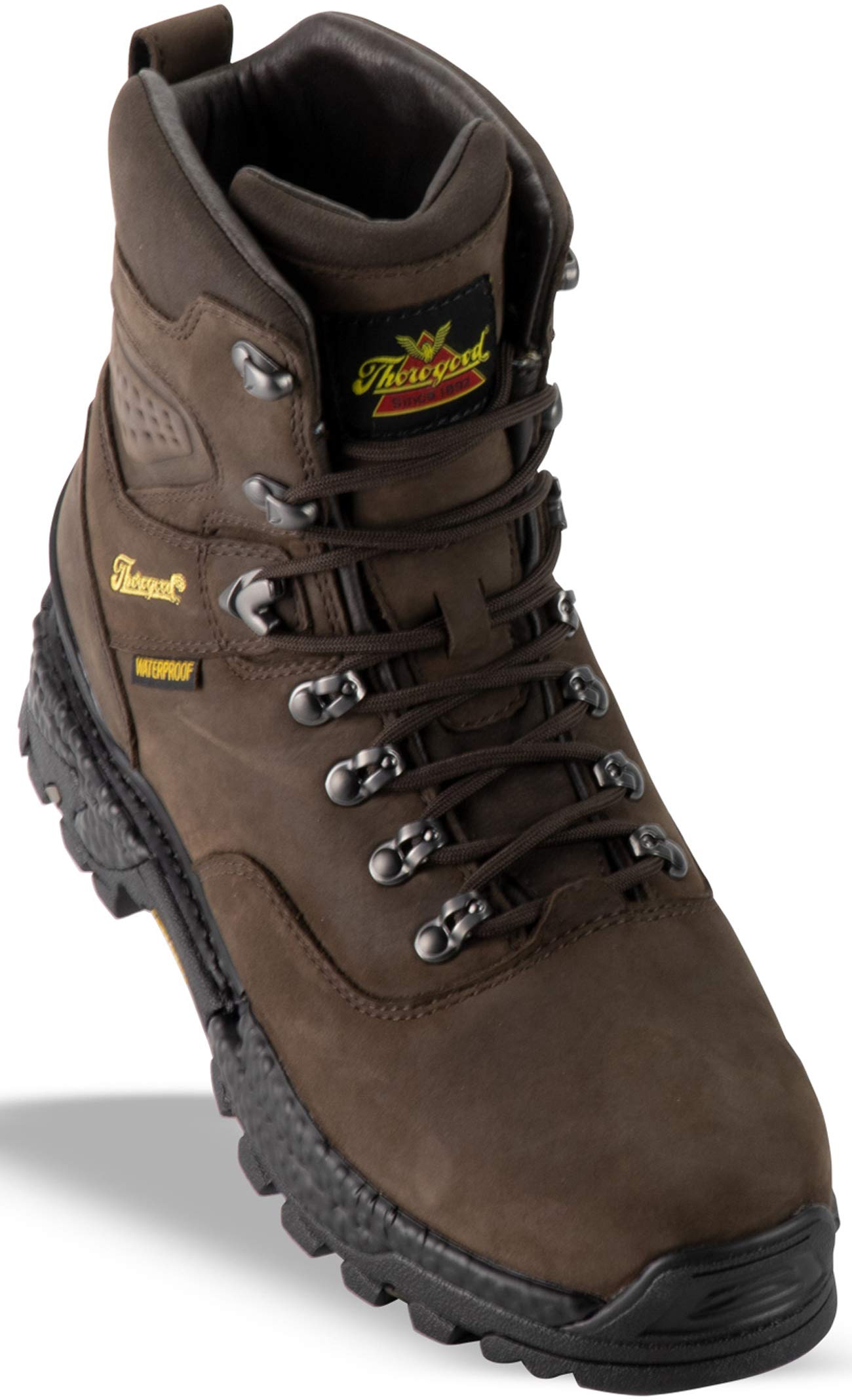 Thorogood Infinity FD Series 7” Waterproof Hunting and Hiking Boots for Men with Full-Grain Leather, Moisture-Wicking Lining, and Anti-Fatigue Traction Outsole, Drakar - 14 W US