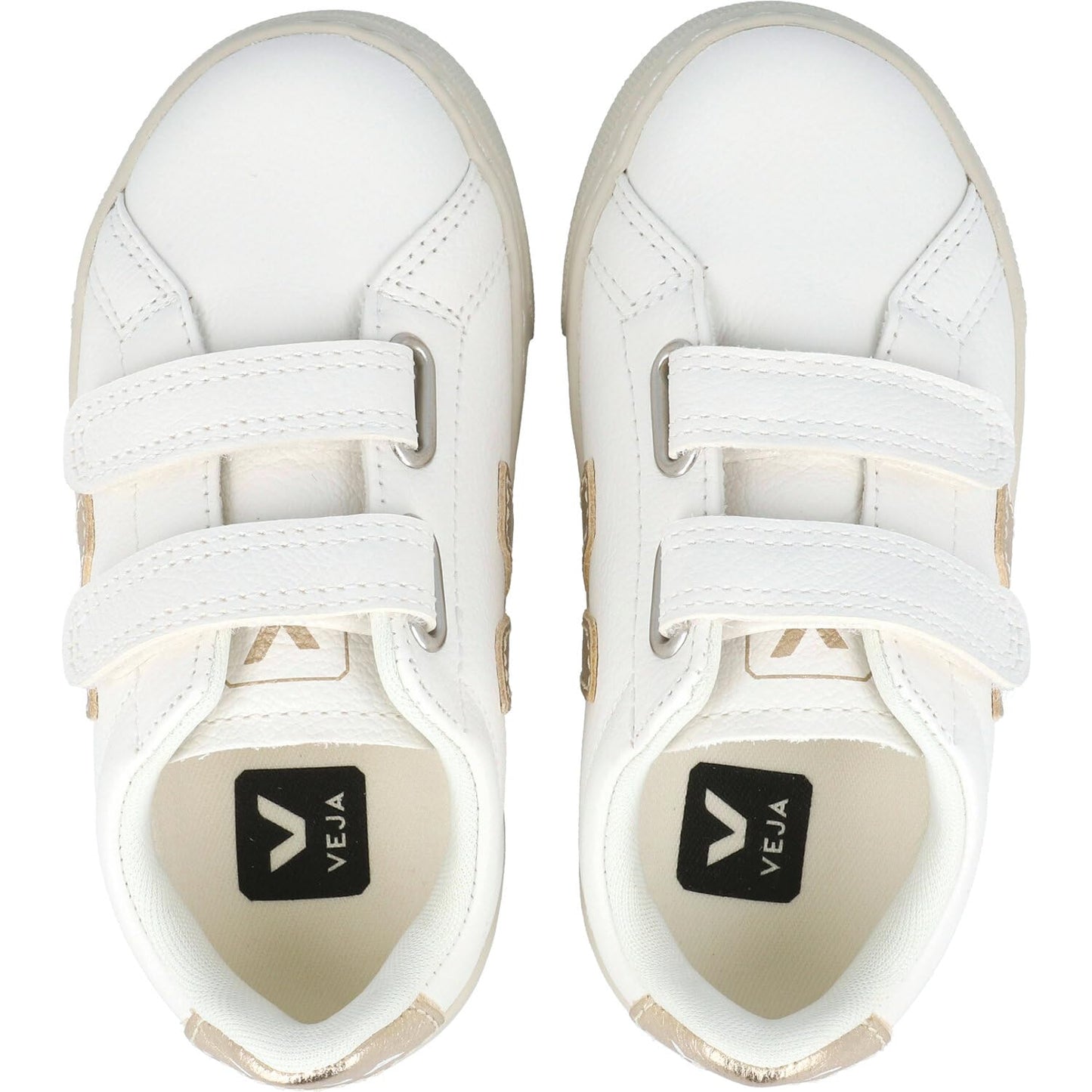 VEJA Kids Small Esplar (Toddler) Sneaker, Extra/White/Platine, 8.5 US Unisex