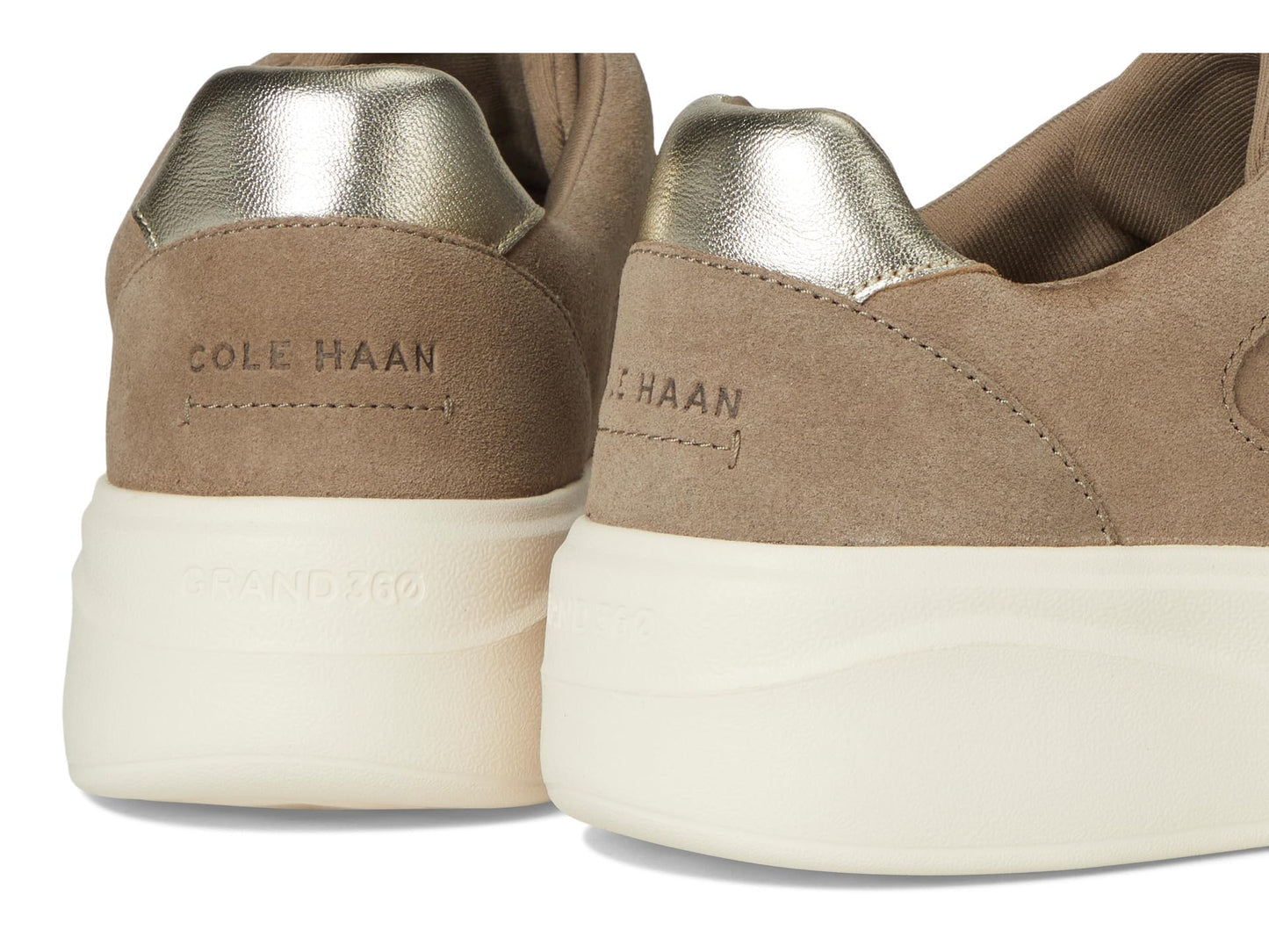 Cole Haan Womens Grandpro Demi Slip-On Sneakers, Irish Coffee Suede/Ivory, 8.5 Wide