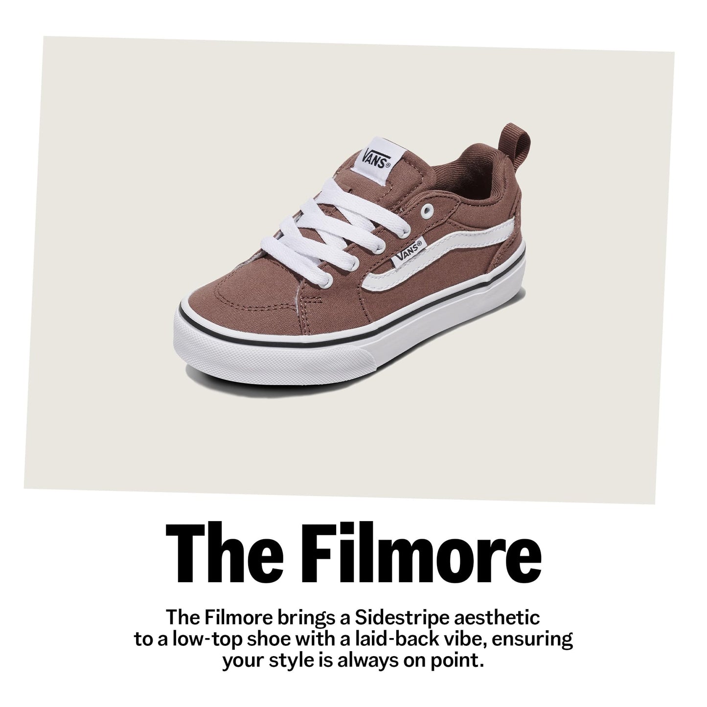 Vans Youth Filmore Shoe | Low-Top Fashion Sneakers for Boys & Girls, School & Everyday Wear, Canvas Black/White, 4