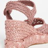 Tory Burch Women's Raffia Wedge Sandals, Pink Magnolia, 9 Medium US