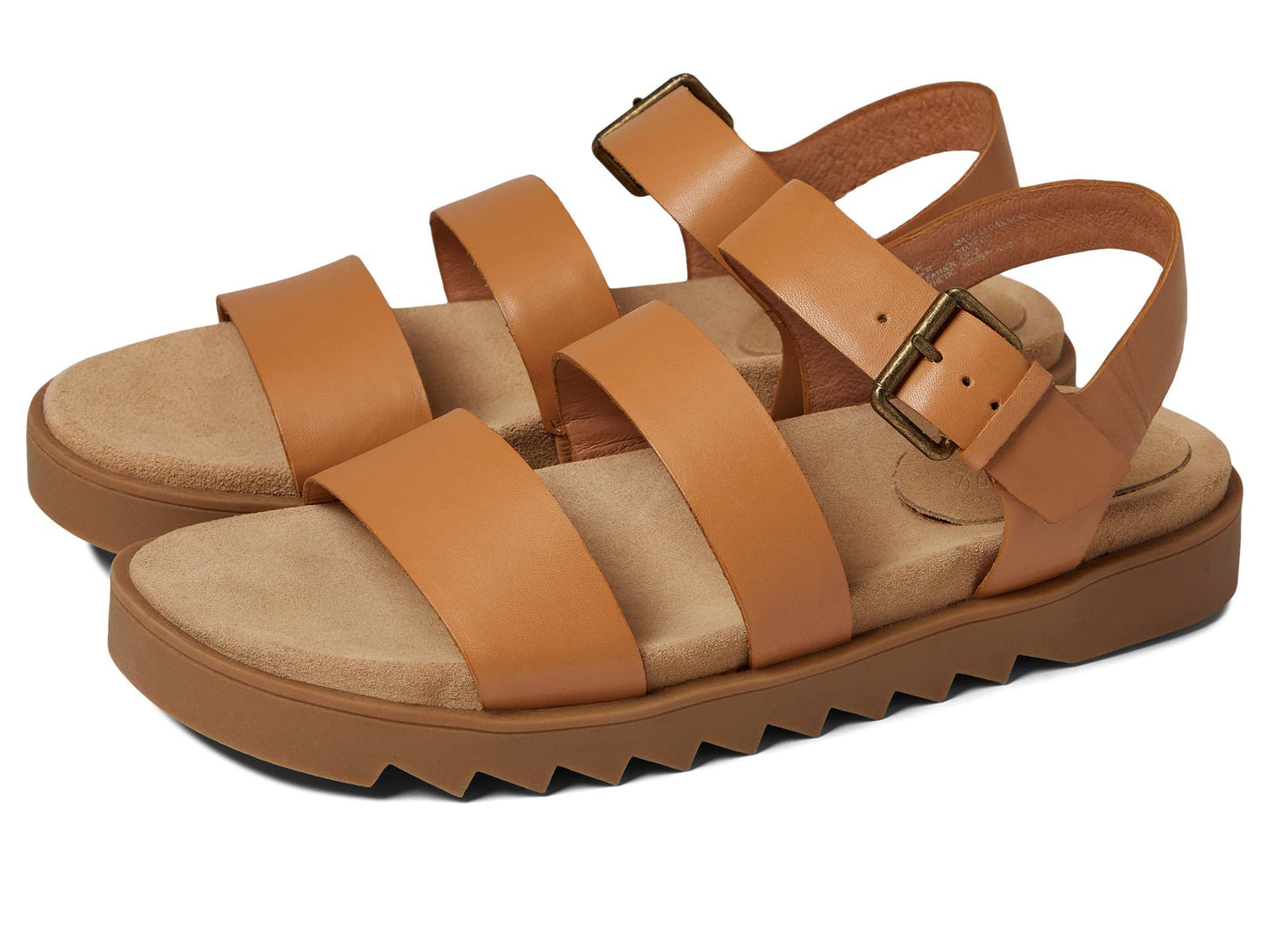 Madewell The Boardwalk Lace-Up Sandal in Leather Desert Camel 9.5 M