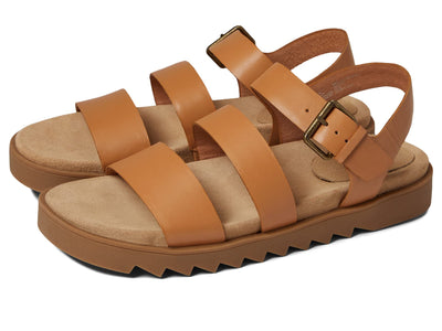 Madewell The Boardwalk Lace-Up Sandal in Leather Desert Camel 9.5 M
