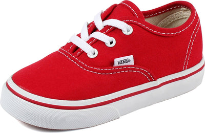 Vans Kids Unisex Authentic Shoes, Size 6, Color (RED) RED