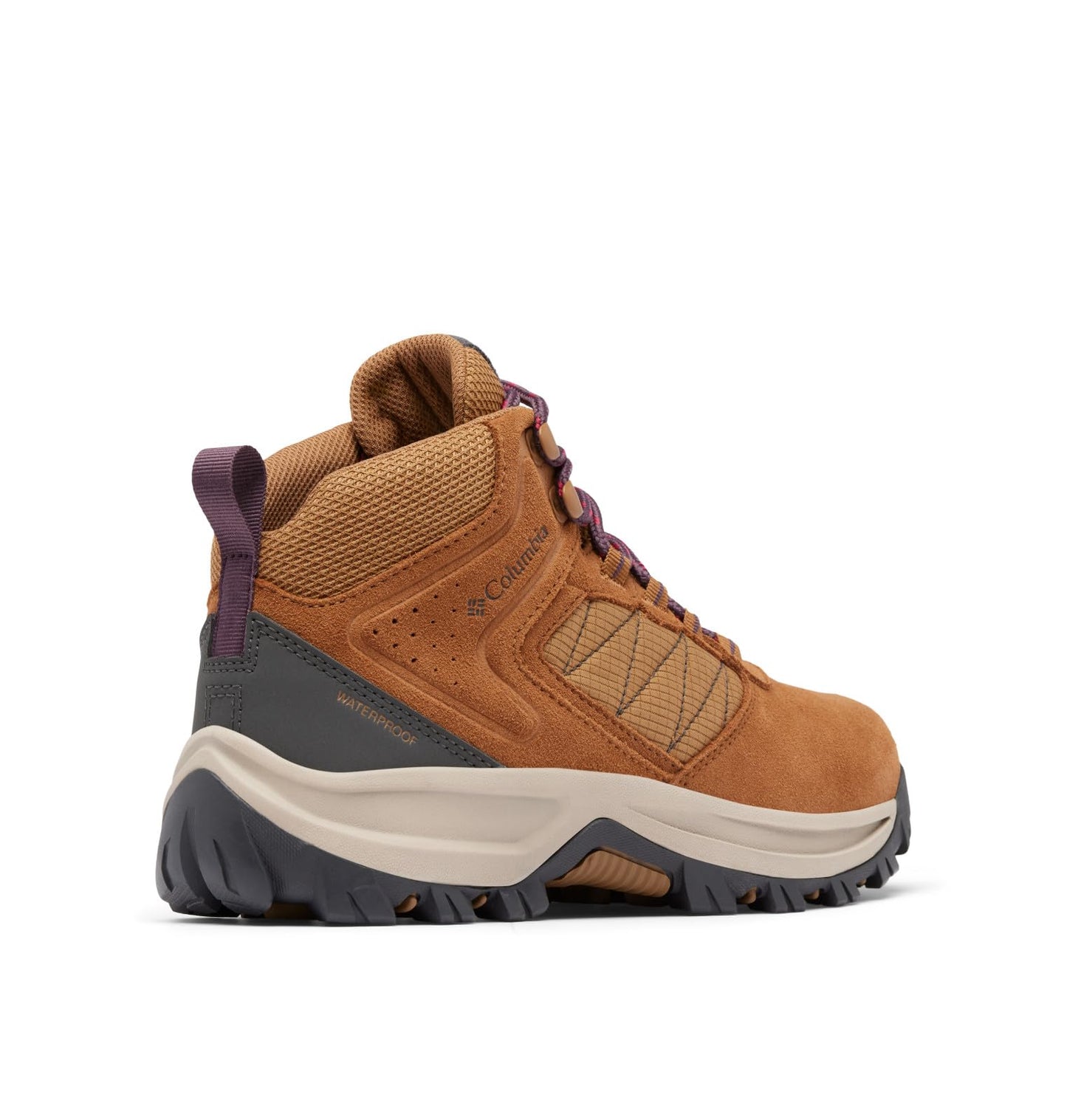 Columbia Womens Transverse Suede Waterproof Hiking Boot, Elk/Moonvista, 9.5
