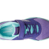 Saucony Wind Alternative Closure 2.0 Running Shoe, Purple/Turq, 4 US Unisex Big Kid