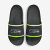 Nike Offcourt (Seattle Seahawks) Slide (DD0545-002, Anthracite/Action Green/Medium Silver) Size 10