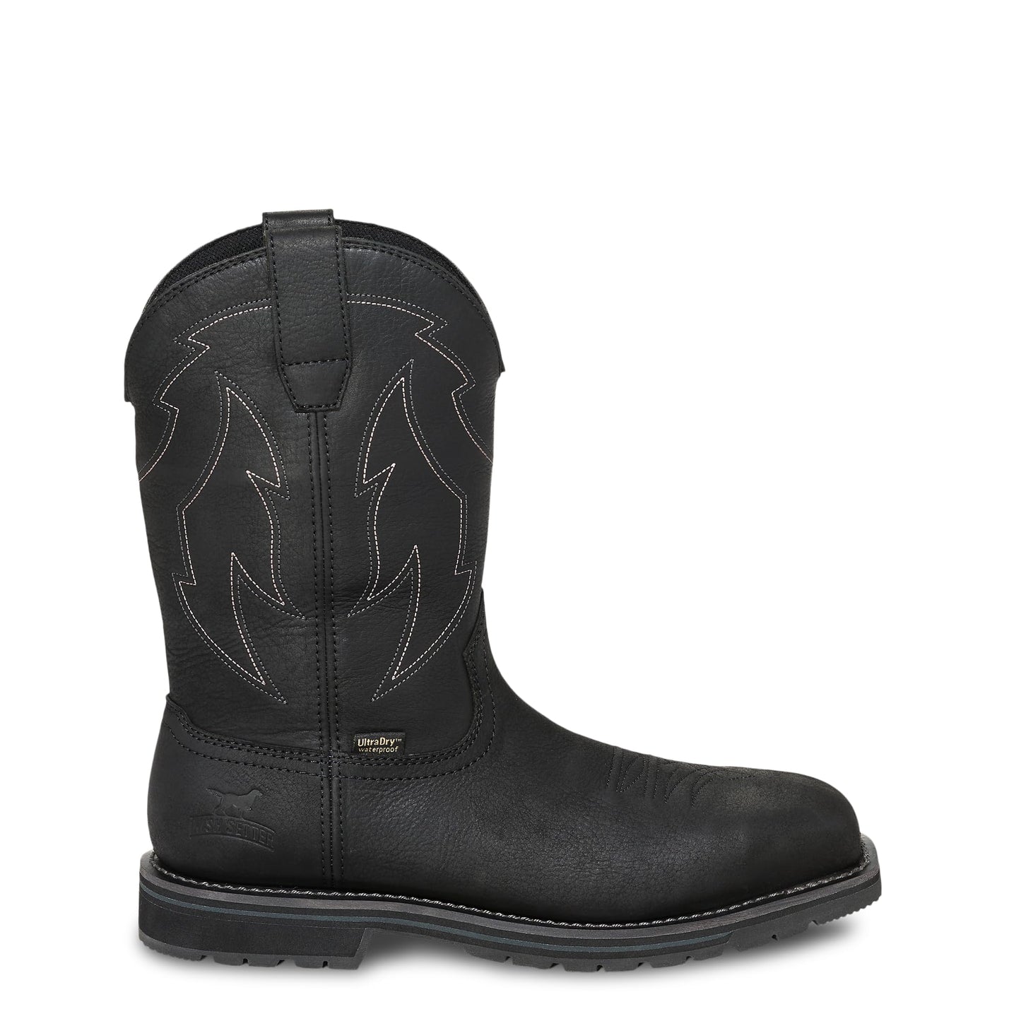 Irish Setter, Kittson, Men's, 11", Waterproof, Steel Safety Toe, Work Boot, Black, 8.5 EE (Wide)