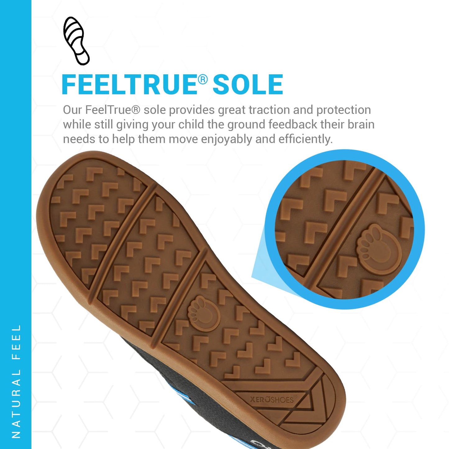 Xero Shoes Prio Youth | Black/Blue, Size 1