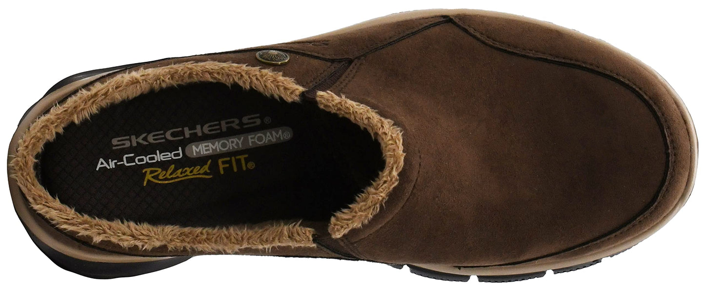 Skechers Women's Easy Going - Latte Mule, Dark Brown, 10 M US