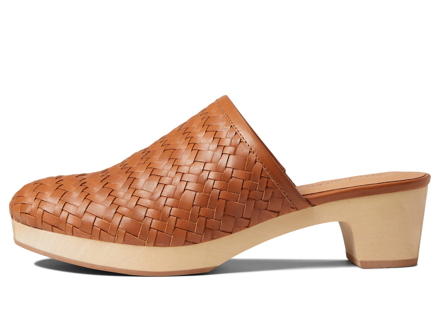 Madewell The Jordyn Clog in Woven Leather Rustic Twig 6 M