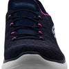 Skechers Women's Hands Free Slip-Ins Summits Dazzling Haze Sneaker, Navy/Hot Pink, 7 M US