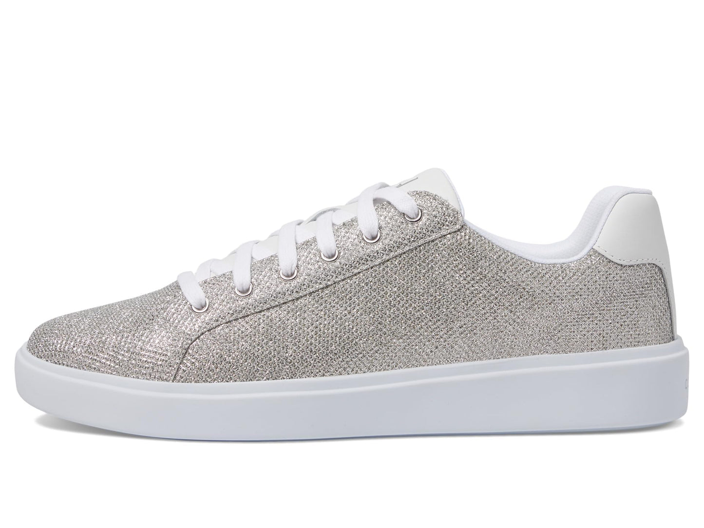 Cole Haan Women's Grand Crosscourt Daily Sneaker, Silver Glitter MES, 10.5