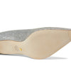 Stuart Weitzman® Stuart 75 Pump Sandals for Women – Suede Upper – Leather Outsole and Lining – Pointed Platino 9 B