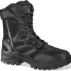 Thorogood Unisex Deuce 8" Waterproof Side-Zip Black Tactical Boots with Composite Safety Toe, Full-Grain Leather, and Slip-Resistant Outsole, BBP Rated, Black - 8.5 M