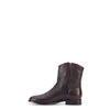 Frye Melissa Button Short 2 Boots for Women Made from Italian Leather with Antique Brass Hardware, Lining, and Outsole – 7” Shaft Height, Black/Scarlet - 8.5M