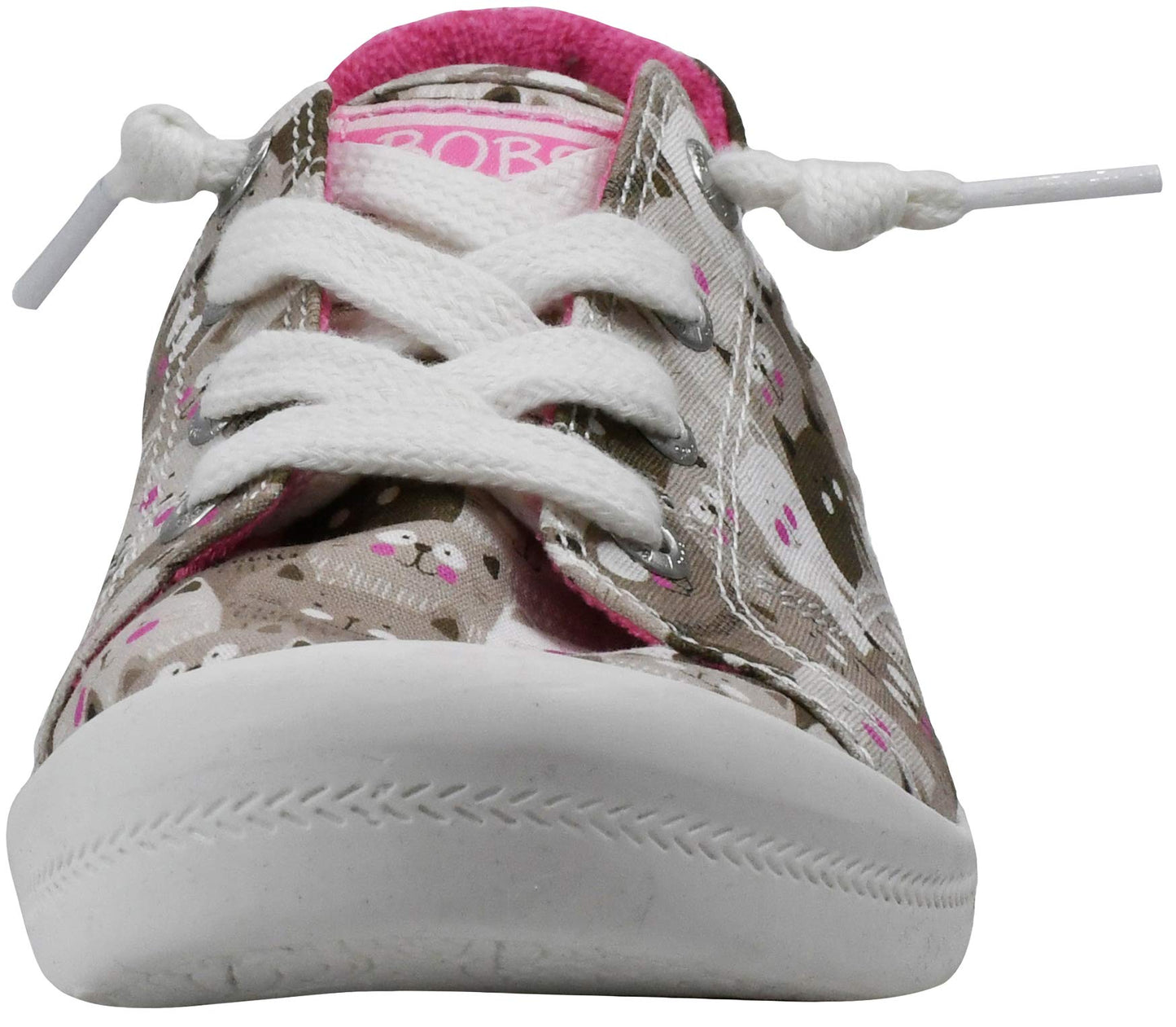 Skechers BOBS Women's Beach Bingo-Kitty Pack Sneaker, Taupe/Multi, 6 M US