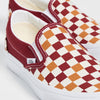 Vans Classic Slip-On Sneakers, Tri-Tone Check Red, 6 US Women/4.5 US Men