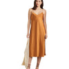 Lauren Ralph Lauren Women's Charmeuse Slip Dress Argan Bronze 10