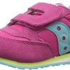 Saucony Unisex-child Baby Jazz Hook & Loop , PINK/TURQ/LIME, 10 M