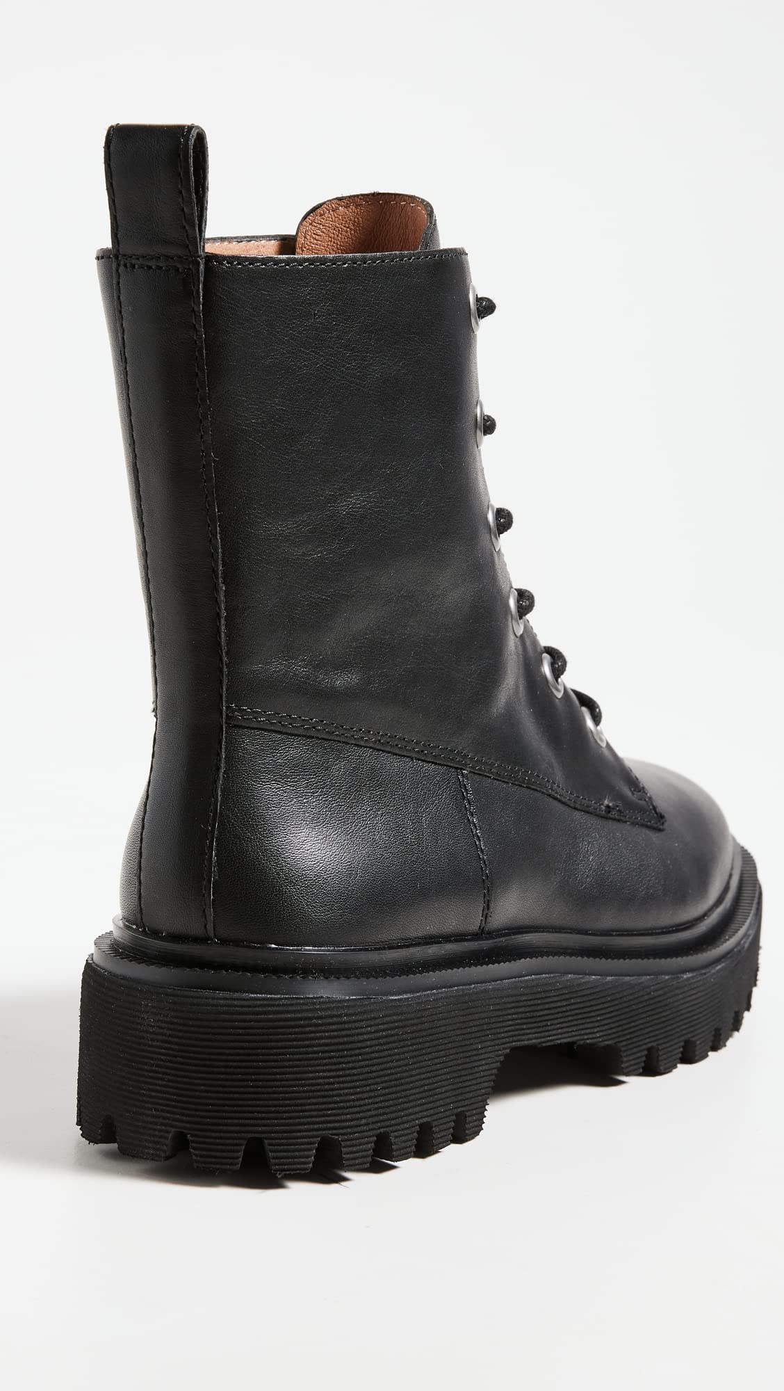 Madewell Women's The Rayna Lace-Up Boots, True Black, 6.5 Medium US