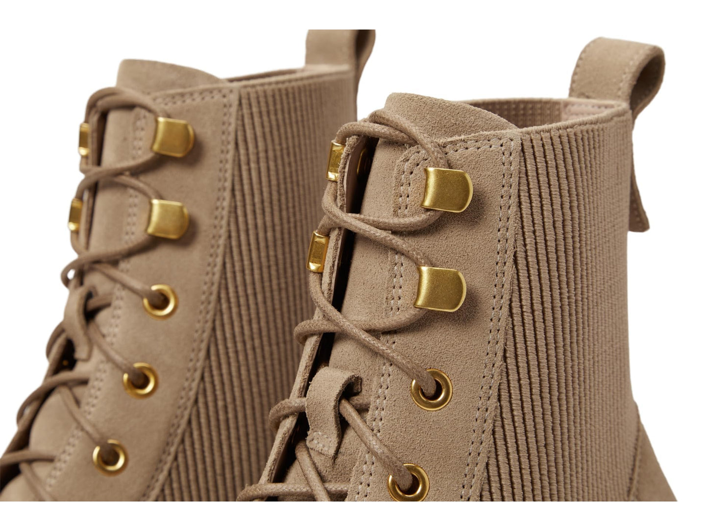 COLE HAAN WOMENS CAMEA WP COMBAT BOOT II, DARK LATTE WATERPROOF SUEDE, 10 C US